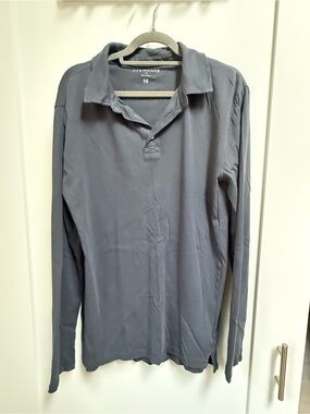Crewcuts Long-Sleeve Polo Shirt - Blueish Gray